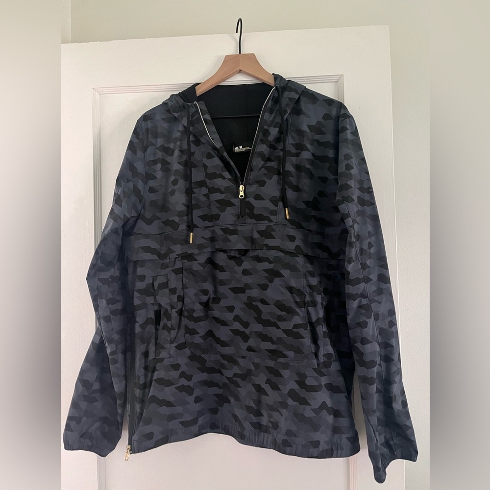 Under Armour Black and gray windbreaker hoodie